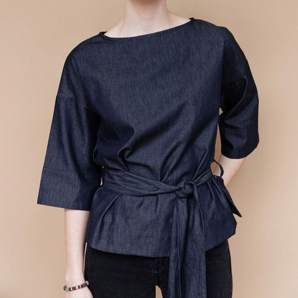 *NEW* Mata Traders Denim Top/Shirt with Belt - Fair Trade / Sustainable